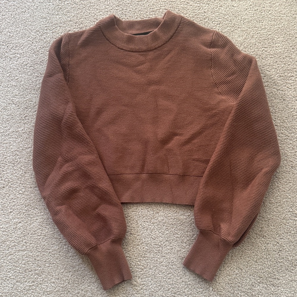 Brown Turtleneck Sweater